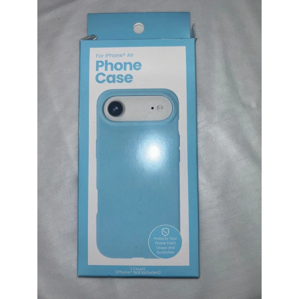 GEMS iPhone Air Phone Case Light Blue TPU Slim Durable Wireless Charging NEW